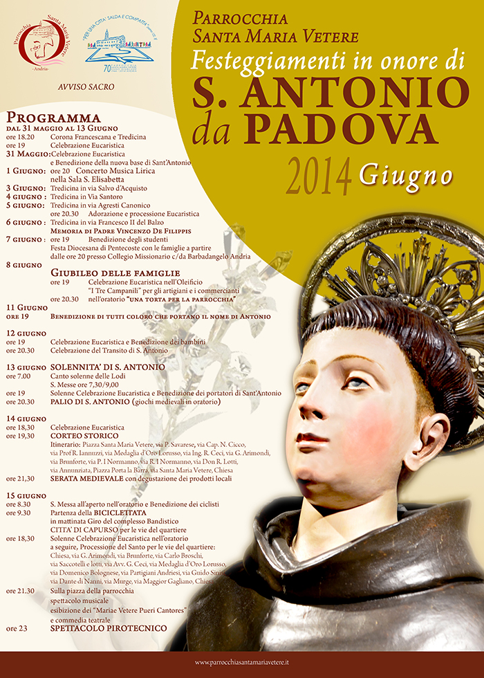 programma festa san'antonio 2014